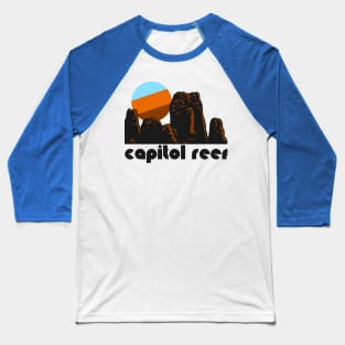 Retro Capitol Reef ))(( Tourist Souvenir National Park Design Baseball T-Shirt